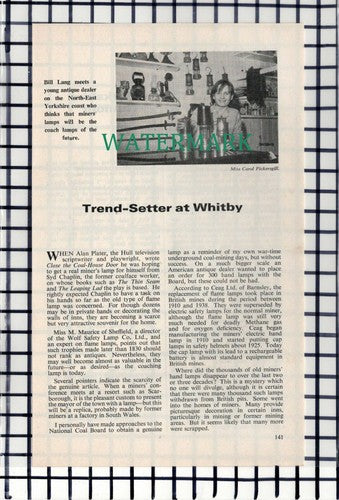 C7185) Miss Carol Pickersgill Baxtergate Whitby - 1969 Article