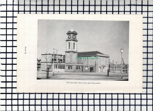 C6554) Dunning Road Police Middlesbrough Old Town Hall -  1960s Book Print
