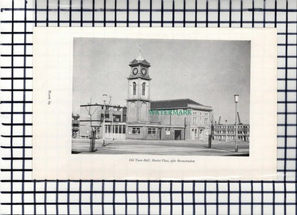 C6554) Dunning Road Police Middlesbrough Old Town Hall -  1960s Book Print