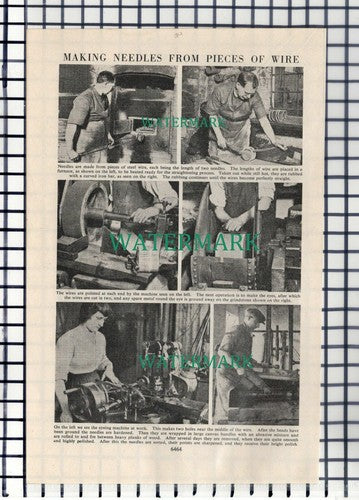 (94) Needle and Pin Making   Birmingham  - c.1950s Cutting