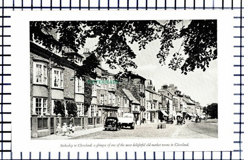 C6485) Stokesley Cleveland / Moorland Inn Saltersgate  - 1950s Print / Cutting