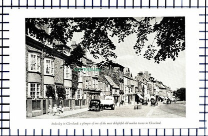 C6485) Stokesley Cleveland / Moorland Inn Saltersgate  - 1950s Print / Cutting