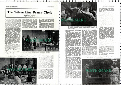 Wilson Line Drama Circle Jillian Carmichael Joan Eagle Hull - 1966 Article