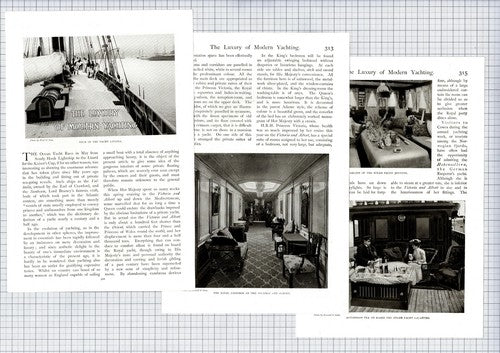 Yachting Yacht Joyeuse Calanthe Victoria Albert Erin  - c.1905 Article
