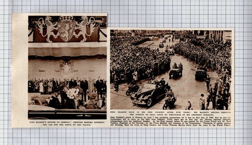 (6261) King Haakon Returns To Norway After War - c.1945 Clip