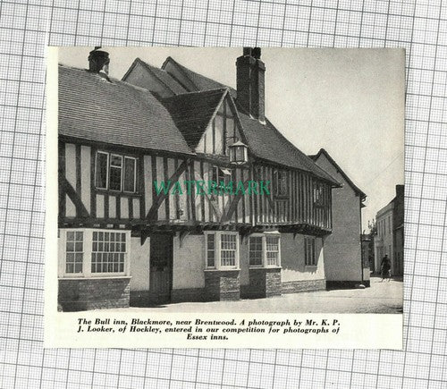 C2330) The Bull Inn Blackmore Brentwood Essex  - 1964 Cutting