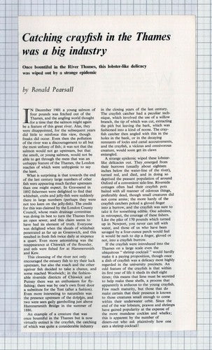 (5641) Catching Crayfish In The Thames Ronald Pearsall  - 1966 Clip