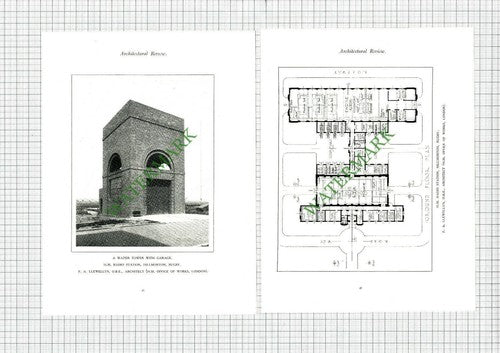 Hillmorton Rugby HM Radio Station F A Llewellyn Architect -  c.1927 Book Prints