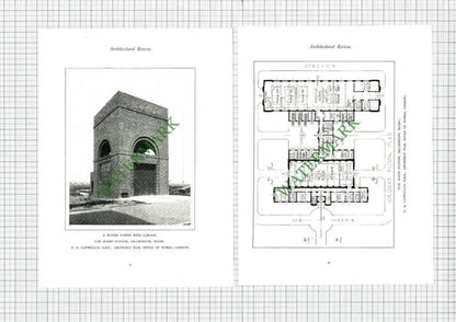 Hillmorton Rugby HM Radio Station F A Llewellyn Architect -  c.1927 Book Prints