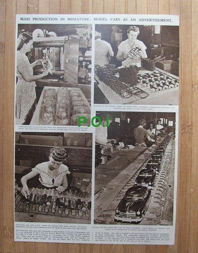 (X78) Hudson Motor Car Company Miniature Cars Display Models - 1948 Clip