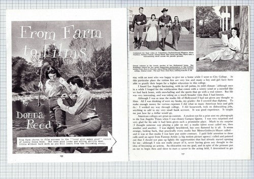 Donna Reed Actress - c.1955 Article