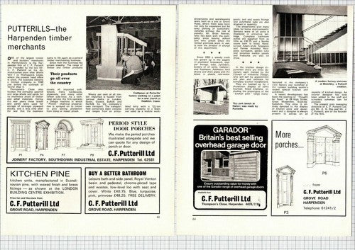 Putterills C F Putterill Ltd Harpenden Timber Merchants - 1971 Article