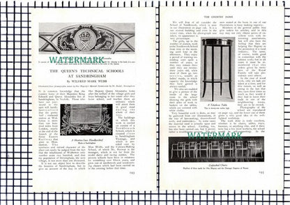 (7282) Queen's Technical Schools Sandringham  - 1909 Article