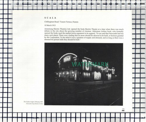 Scala Electric Theatre Heaton Newcastle -  c.1990 Cutting
