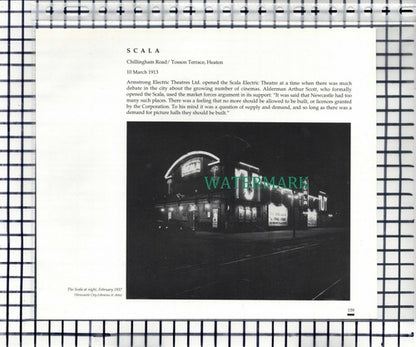 Scala Electric Theatre Heaton Newcastle -  c.1990 Cutting