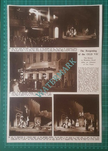 (X579) The Old Vic Theatre Reopens After War  Hugh Hunt - 1950 Clip