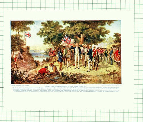 Captain Cook New South Wales  T A Gilfillan -   c.1930 Print