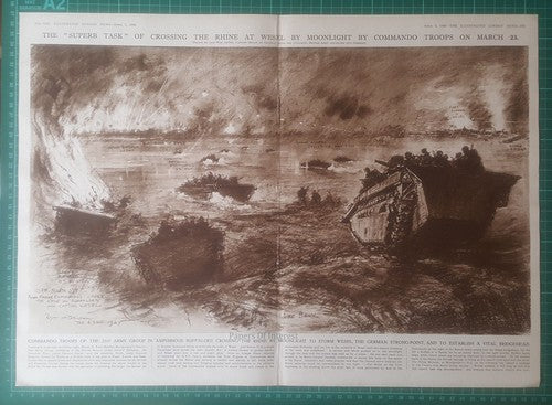 21st Army Group General Dempsey WW2  Crossing Rhine At Wesel  - 1945 Pullout