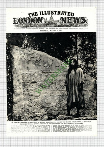 Giles Greville Healey Yale Mayan Archaeology Chiapas Mexico - 1947 Article