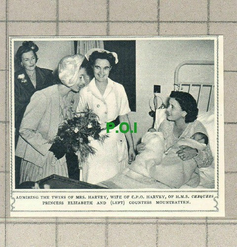 C1647) Mrs Harvey Twins Wife of CPO Harvey HMS Chequers     - 1949 Clip