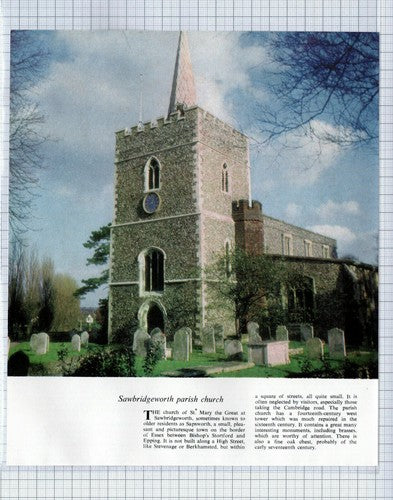 (5720) Sawbridgeworth Parish Church St Mary The Great Sapsworth - 1967 Clip