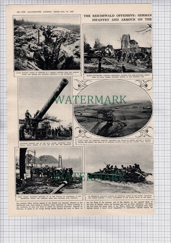 The Reichswald Offensive World War 2 Canadian First Army  - 1945 Article