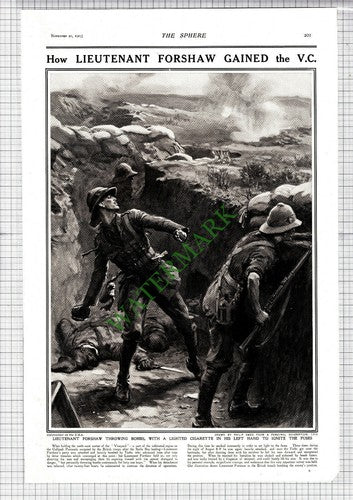 Lieutenant Forshaw Gallipoli World War One WW1 Philip Dadd  - 1915 News Page