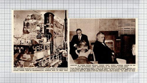George Harrison Fleetwood LORD MONTGOMERY  Westman Islands - 1959 Clipping