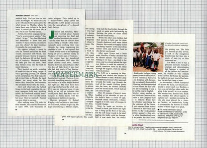(8542) Mark & Caroline Cook Geoffrey Cheney Helen Shorten  - 1997 Article