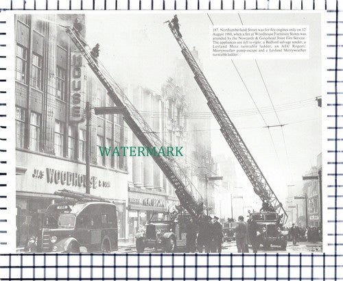 (7377) Northumberland Street Newcastle Woodhouse Furniture Fire  - Cutting