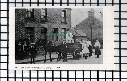 C7271) Ice Cream Vendor Loscoe Grange / Swanwick Colliery Baths -c.1960s Cutting