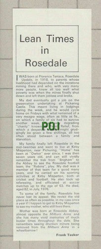 (5514) Rosedale Updale Frank Tasker  - 1979 Clip