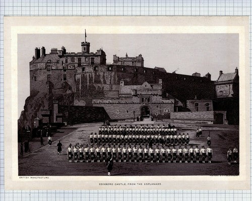 (5820)  Edinburgh Castle From The Esplanade  -   c.1900  Print