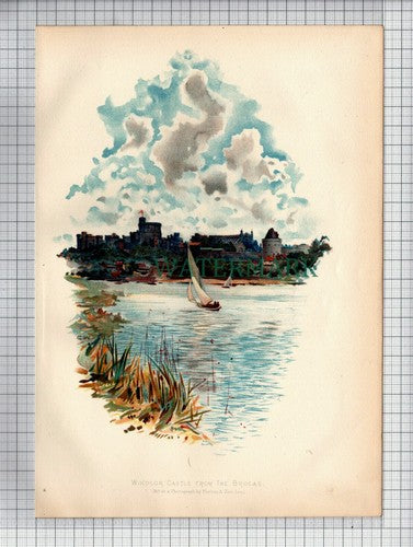 WINDSOR CASTLE - c.1910 Print