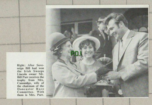 (C365) Sovereign Bill Parr Lincoln Mrs Cammidge Doncaster Race Committee 1972