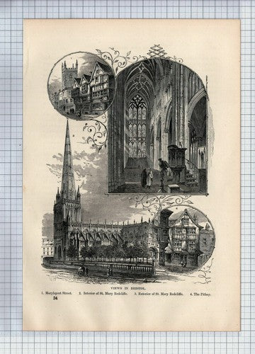 (6430) Bristol Views  - 1891 Cutting