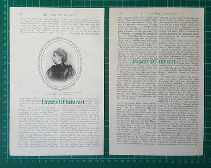 (6865) Therese de Solms Blanc Th Bentzon Novelist   - 1903 Article