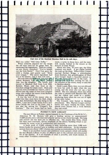 (7026) The Coopers Of Shipley Glen Emily Herbert Briggs Bracken Hall -  1964