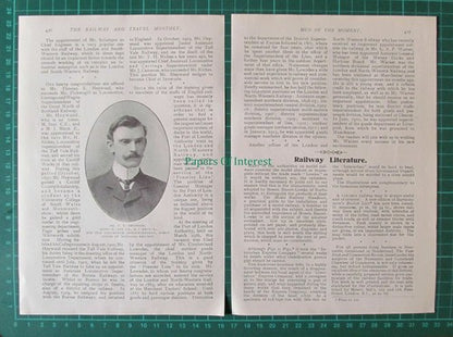 (6454) A W Szlumper TE Heywood North of Scotland Railway - 1914  Article