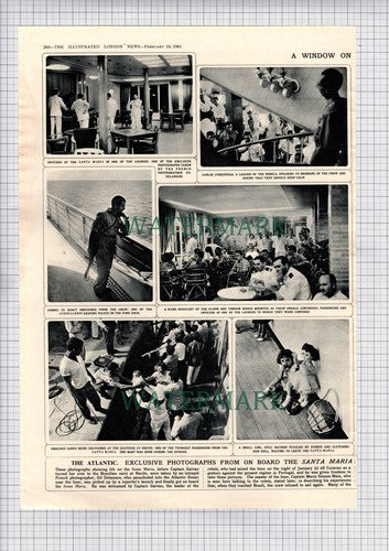Santa Maria Ship Captain Galvao Gil Delamare Mario Simoes Maia  - 1961 Article