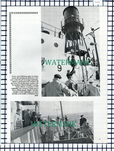 (8435) Eastbourne Lifeboat Royal Sovereign Lightship Gifts  - 1967 Cutting