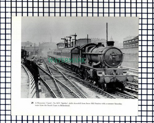 (7840) Snow Hill Railway Station 5071 Spitfire 7902 Eaton Mascot -1970s Cutting