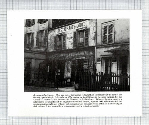 A L'Ambassade D'Auvergne Paris France  Restaurant du Coucou  - Book Print