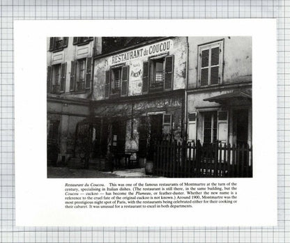 A L'Ambassade D'Auvergne Paris France  Restaurant du Coucou  - Book Print