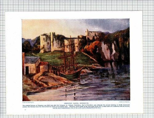 Chepstow Castle Monmouth     Catherine Chamney  -  c.1930s  Print