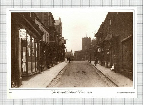 Guisborough Yorkshire Church Street  - Print