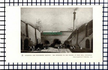 C6718) Liverpool Manchester Railway Edge Hill Tunnel Mawddach Barmouth - 1947