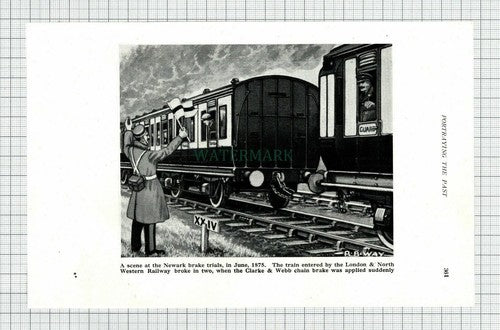 C7696) Olive Mount Cutting LMR / Newark Brake Trials LNWR Railway - 1947 Cutting