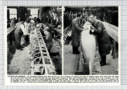 Cambridge Boat Race G Sims Hammersmith H C Banham Don Eagling - 1950 Cutting