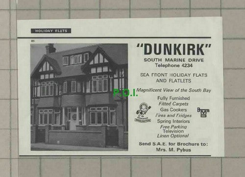 C2009) Bridlington Holiday Flats Dunkirk Pybus / Brooklyn RJ Othick - 1973 Clip